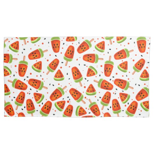 Wassermelone Kissenbezug (Vorderseite-Links)