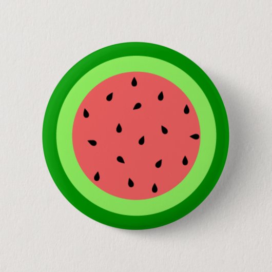 Wassermelone-Knopf Button (Vorderseite)