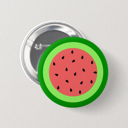 Wassermelone-Knopf Button (Vorne & Hinten)