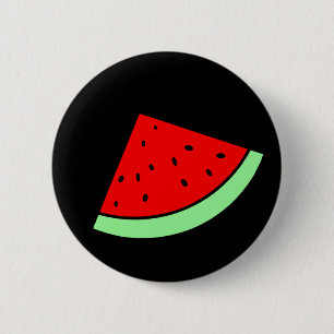 Wassermelone-Knopf (DUNKEL) Button