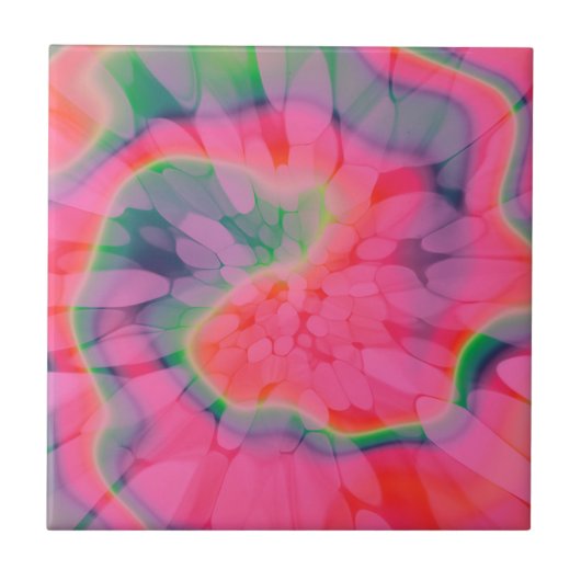 Wassermelone-Krawatte Fliese (Vorderseite)