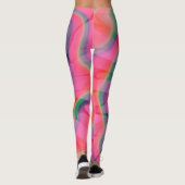 Wassermelone-Krawatte Leggings (Rückseite)