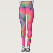 Wassermelone-Krawatte Leggings (Vorderseite)