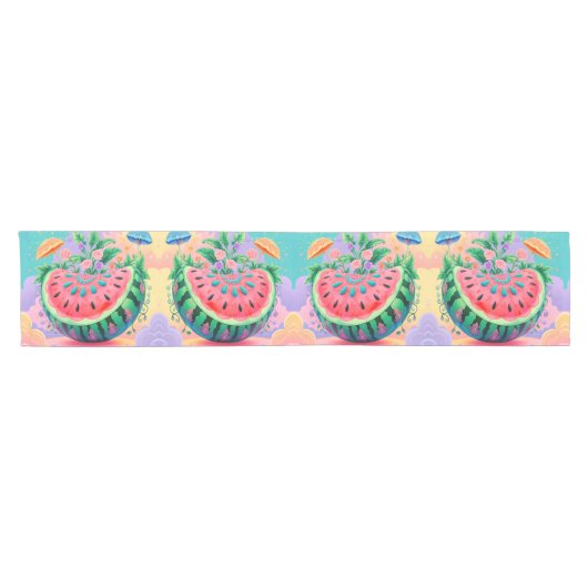 Wassermelone Kurzer Tischläufer (Horizontal)