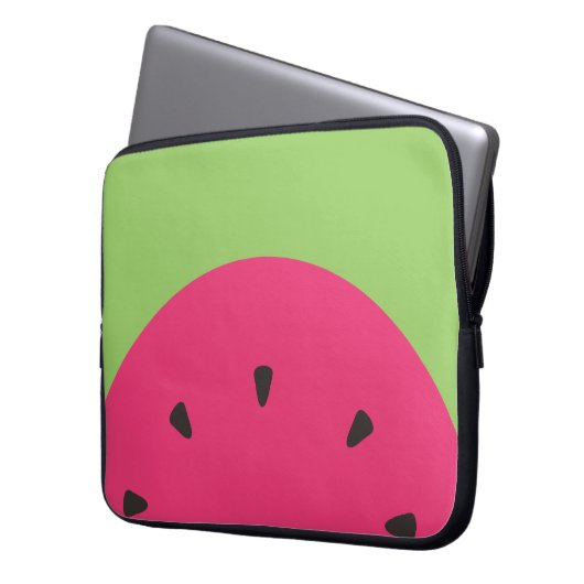 Wassermelone Laptopschutzhülle (Vorderseite Links)