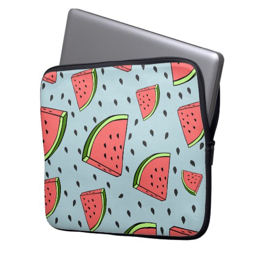 Wassermelone Laptopschutzhülle (Vorderseite Links)