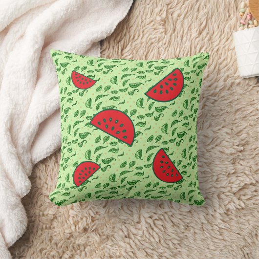 Wassermelone Leaf Kissen (Decke)