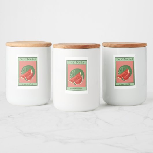 Wassermelone Lebensmitteletikett (Flaschen)