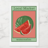 Wassermelone Lebensmitteletikett (Einzelnes Label)