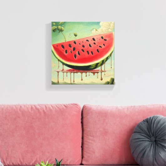 Wassermelone Leinwanddruck (Insitu (Wohnzimmer))