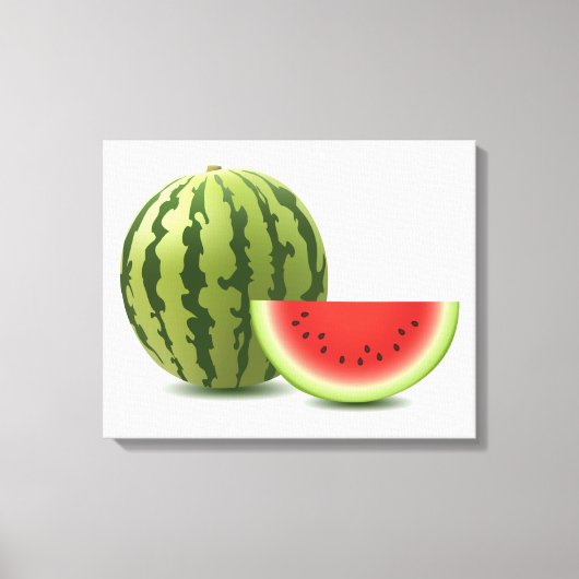 Wassermelone Leinwanddruck (Vorderseite)