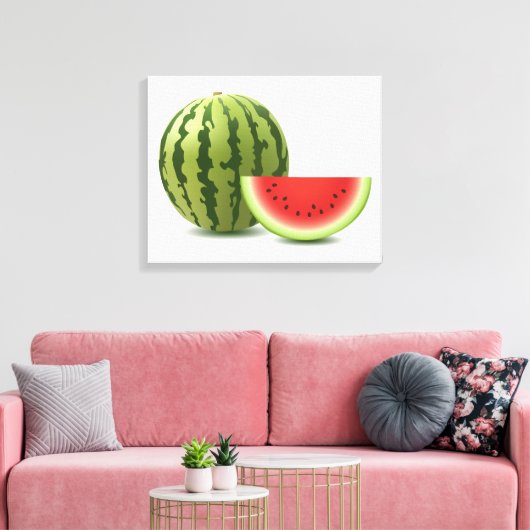 Wassermelone Leinwanddruck (Insitu (Wohnzimmer))