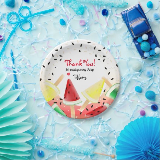 Wassermelone Lemon Limon Fruchtpopulationen | Viel Pappteller (Party)