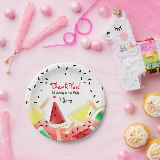 Wassermelone Lemon Limon Fruchtpopulationen | Viel Pappteller (Party)