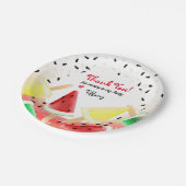 Wassermelone Lemon Limon Fruchtpopulationen | Viel Pappteller (Schrägansicht)