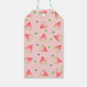 Wassermelone Liebe Pattern Geschenkanhänger (Rückseite)