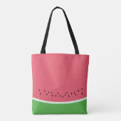 Wassermelone Liebe Personalisiert Rosa und Grün So Tasche (Rückseite)