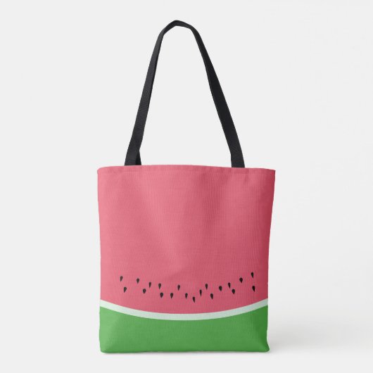 Wassermelone Liebe Personalisiert Rosa und Grün So Tasche (Rückseite)