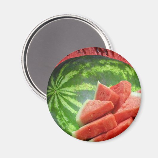 Wassermelone Magnet (Vorderseite/Rückseite)