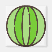 Wassermelone Magnet (Vorne)