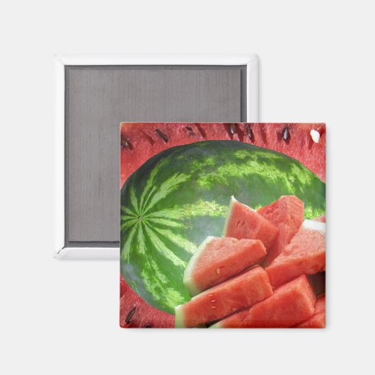 Wassermelone Magnet (Vorderseite/Rückseite)