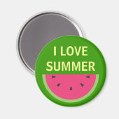 Wassermelone Magnet (Vorderseite/Rückseite)