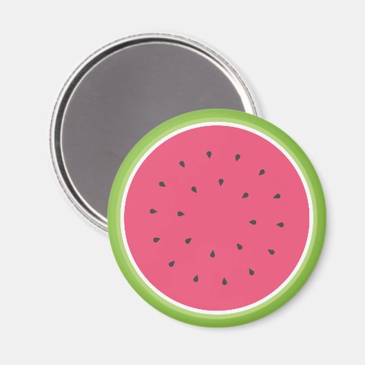 Wassermelone Magnet (Vorderseite/Rückseite)