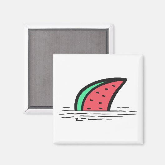 Wassermelone Magnet (Vorderseite/Rückseite)