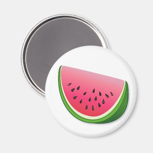 Wassermelone Magnet (Vorderseite/Rückseite)