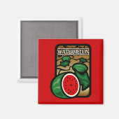 Wassermelone Magnet (Vorderseite/Rückseite)