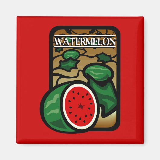 Wassermelone Magnet (Vorne)