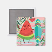 Wassermelone Magnet (Vorderseite/Rückseite)
