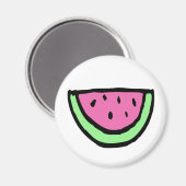 Wassermelone Magnet (Vorderseite/Rückseite)