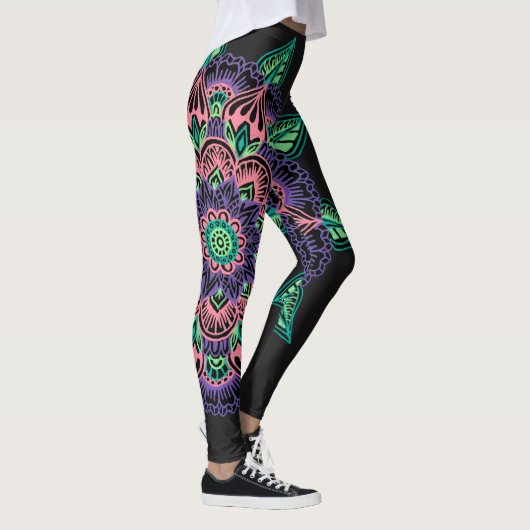 Wassermelone-Mandala Leggings (Rechts)