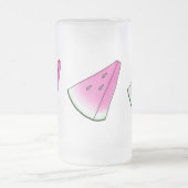 Wassermelone Mattglas Bierglas (Mittel)