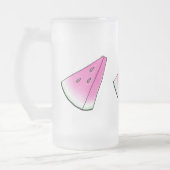 Wassermelone Mattglas Bierglas (Links)