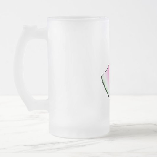 Wassermelone Mattglas Bierglas (Links)