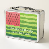 Wassermelone Metall Brotdose (Rückseite)