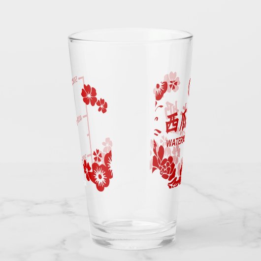 Wassermelone Milchglas Glas (Rechts)