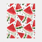 Wassermelone Minimalistisches Design Fleecedecke (Vorderseite)