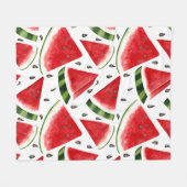 Wassermelone Minimalistisches Design Fleecedecke (Vorderseite (Horizontal))