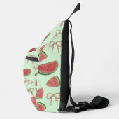 Wassermelone mit Bogen Crossbody Bag (Rechts)