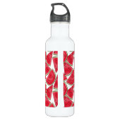 Wassermelone mit individuelle Name Edelstahlflasche (Rückseite)