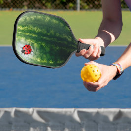 Wassermelone mit Ladybug Pickleball Schläger