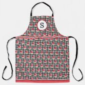 Wassermelone Mit Monogramm Schürze (Vorderseite)