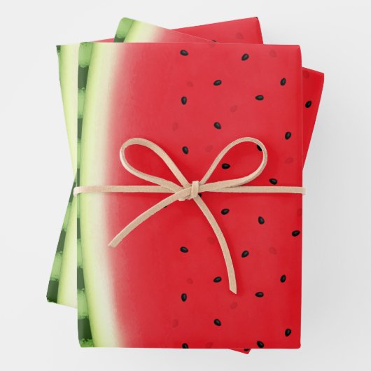 Wassermelone mit Rind Geschenkpapier Set (Beispiel)