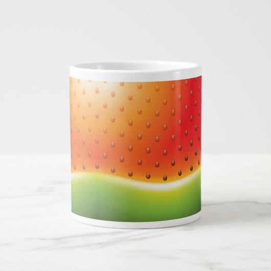 Wassermelone mit Samen-Hintergrund Jumbo-Tasse (Vorderseite)