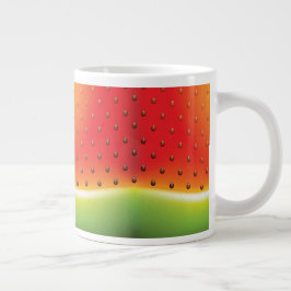 Wassermelone mit Samen-Hintergrund Jumbo-Tasse
