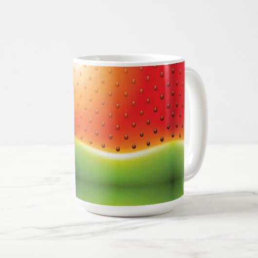 Wassermelone mit Samen-Hintergrund Kaffeetasse (VorderseiteRechts)