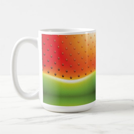 Wassermelone mit Samen-Hintergrund Kaffeetasse (Links)
